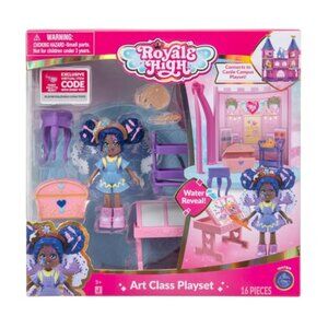 Brand New Royale High Art Class Playset - 1 Doll, 6 Accessories.